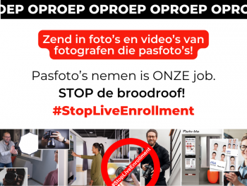 <p>Stop Live enrollment pasfoto kwestie</p>