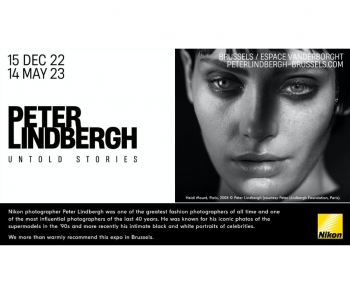 <p>Beeld&nbsp;Peter Lindbergh tentoonstelling met logo</p>