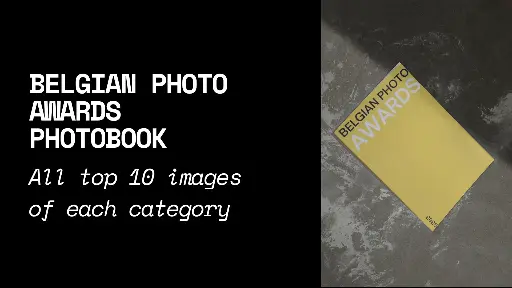 Fotoboek Belgian Photo Awards exclusieve Awardshow prijs